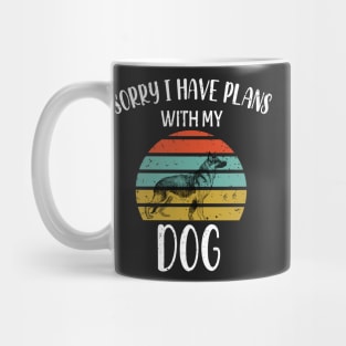 Sorry I Have Plans With My German Shepherds Dog - German Shepherds Retro Gift Mug